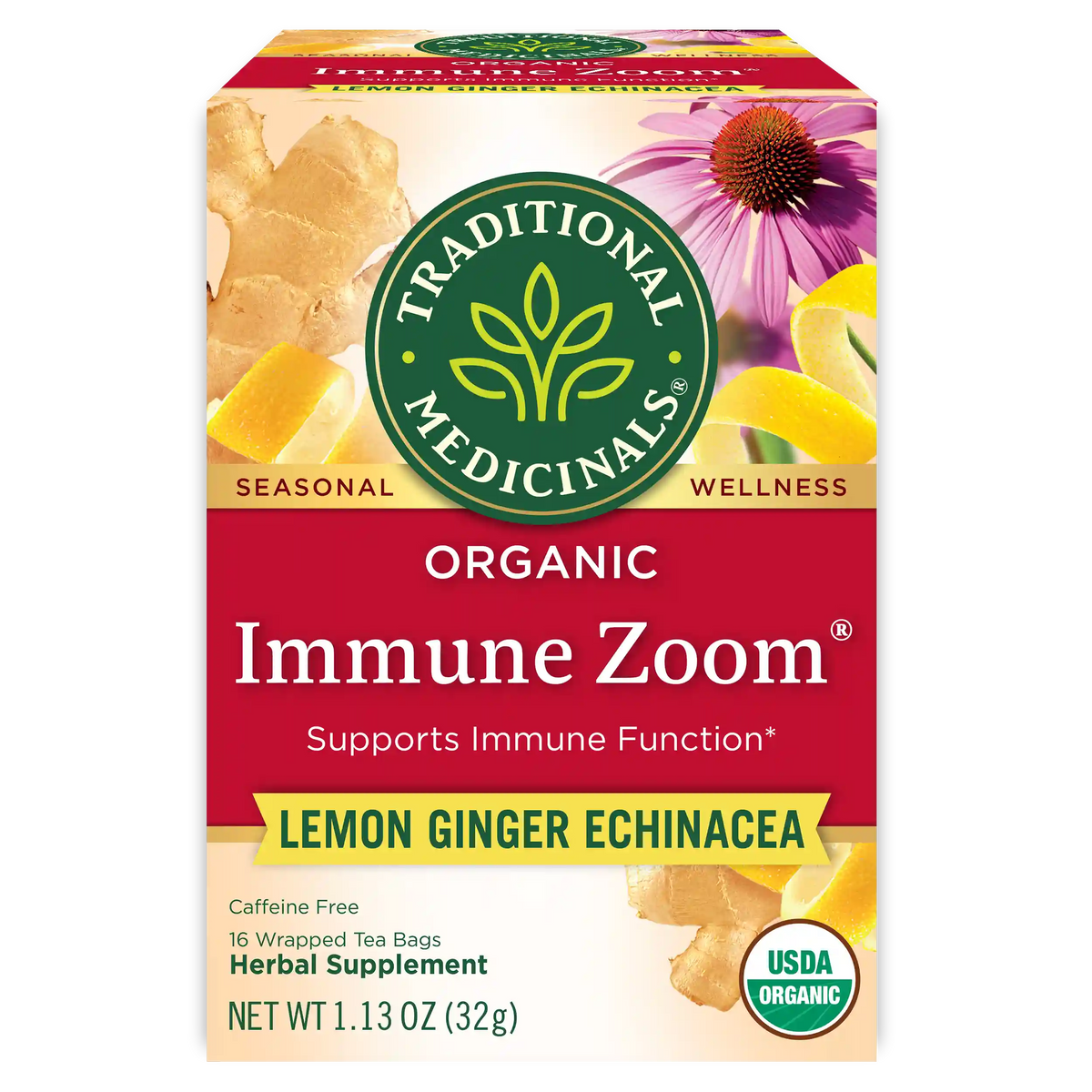Immune Zoom® Lemon Ginger Echinacea Tea